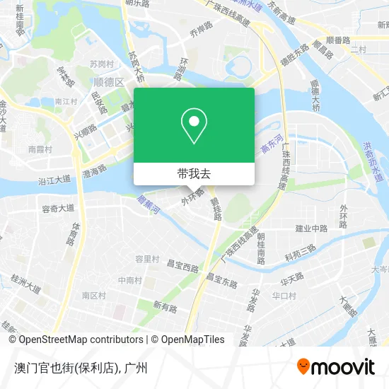 澳门官也街(保利店)地图