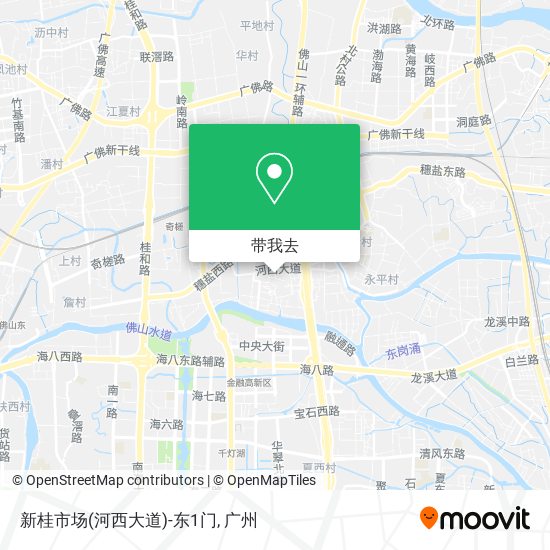 新桂市场(河西大道)-东1门地图