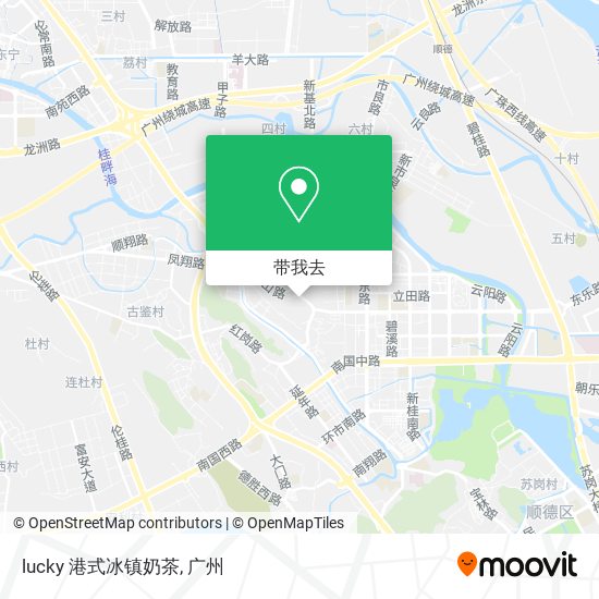 lucky 港式冰镇奶茶地图