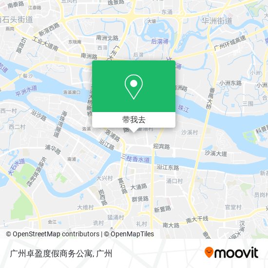 广州卓盈度假商务公寓地图