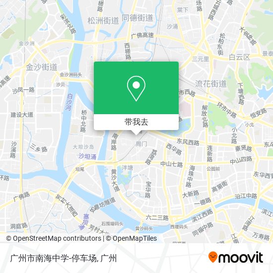 广州市南海中学-停车场地图