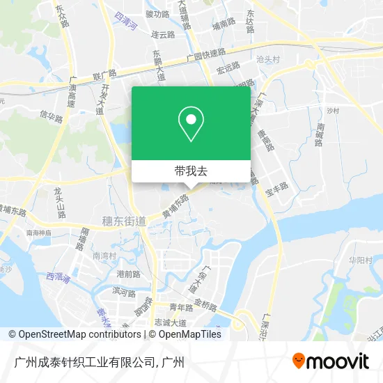 广州成泰针织工业有限公司地图