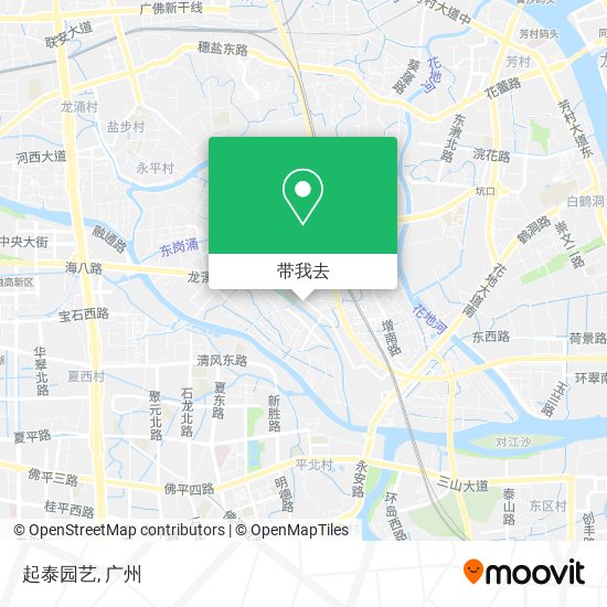 起泰园艺地图