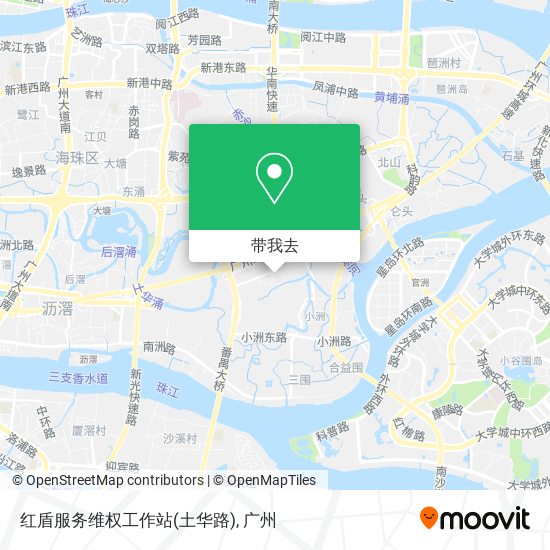 红盾服务维权工作站(土华路)地图