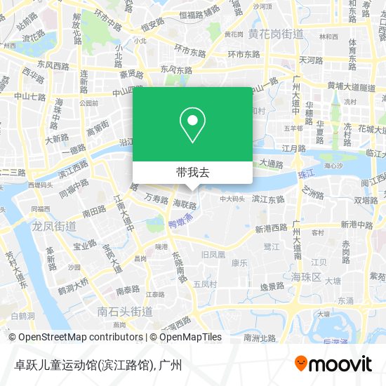 卓跃儿童运动馆(滨江路馆)地图