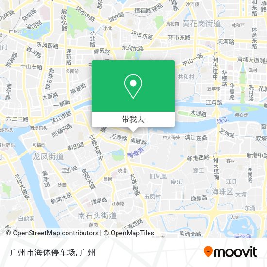 广州市海体停车场地图