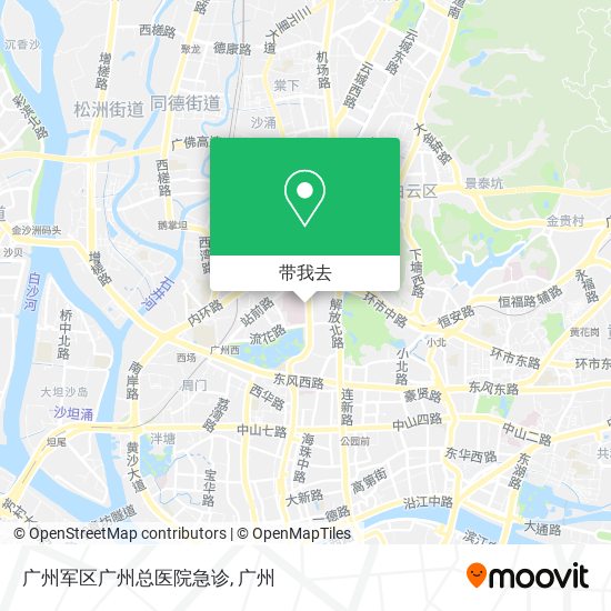 广州军区广州总医院急诊地图