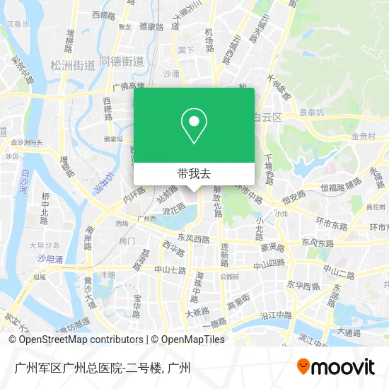 广州军区广州总医院-二号楼地图