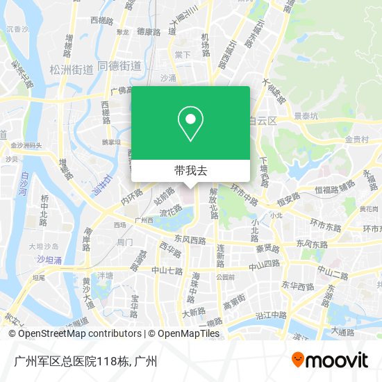 广州军区总医院118栋地图