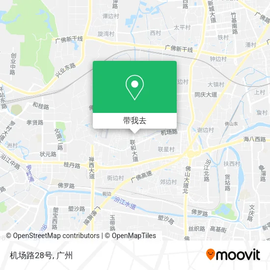 机场路28号地图