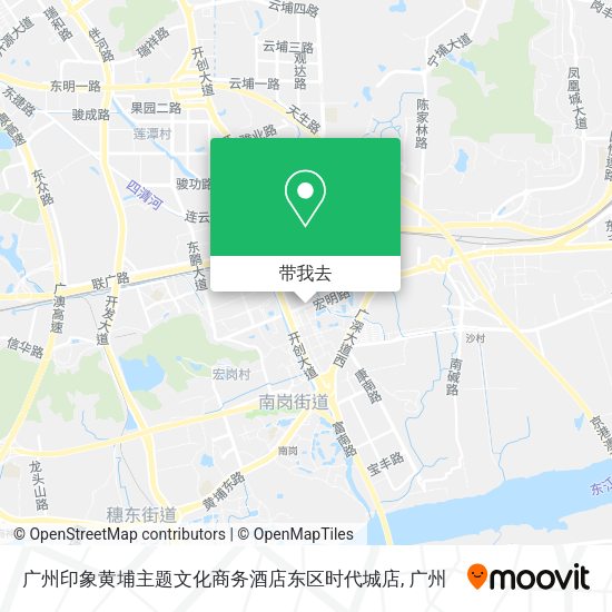 广州印象黄埔主题文化商务酒店东区时代城店地图