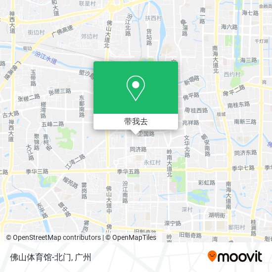 佛山体育馆-北门地图
