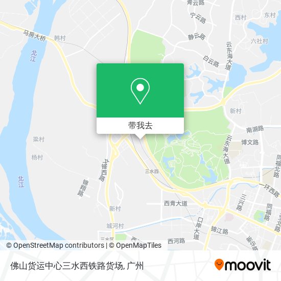 佛山货运中心三水西铁路货场地图