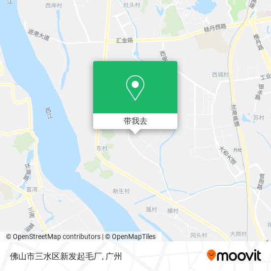 佛山市三水区新发起毛厂地图