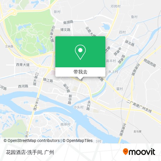 花园酒店-洗手间地图