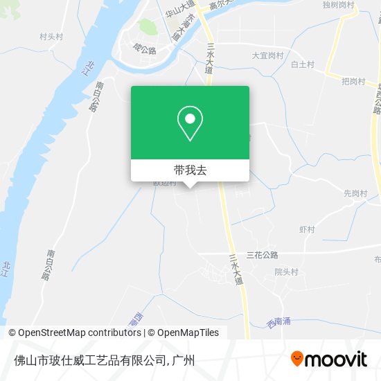 佛山市玻仕威工艺品有限公司地图