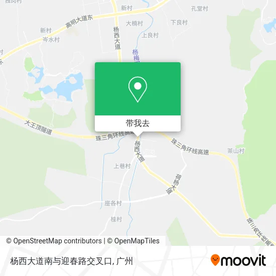 杨西大道南与迎春路交叉口地图