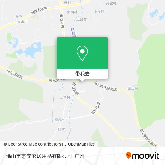 佛山市惠安家居用品有限公司地图