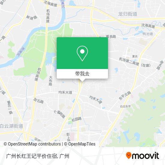 广州长红王记平价住宿地图