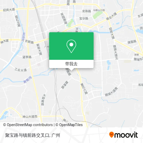 聚宝路与镇前路交叉口地图