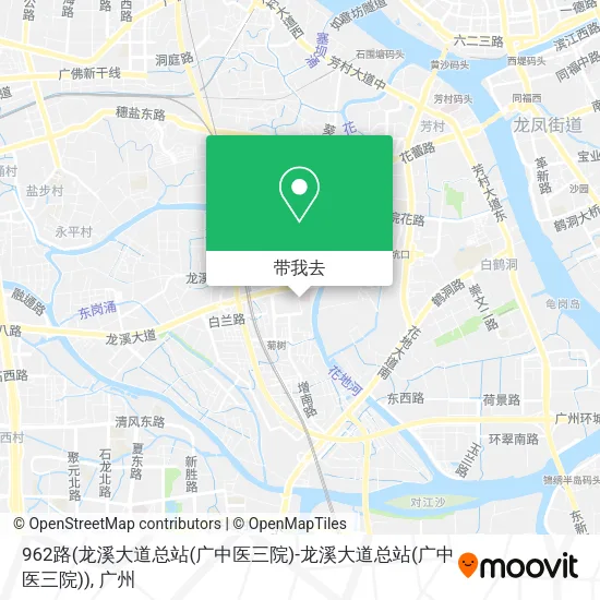 962路(龙溪大道总站(广中医三院)-龙溪大道总站(广中医三院))地图