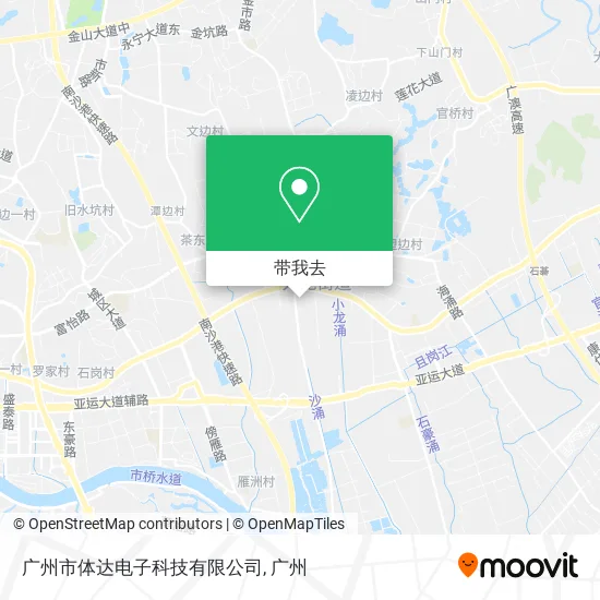 广州市体达电子科技有限公司地图