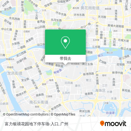 富力银禧花园地下停车场-入口地图