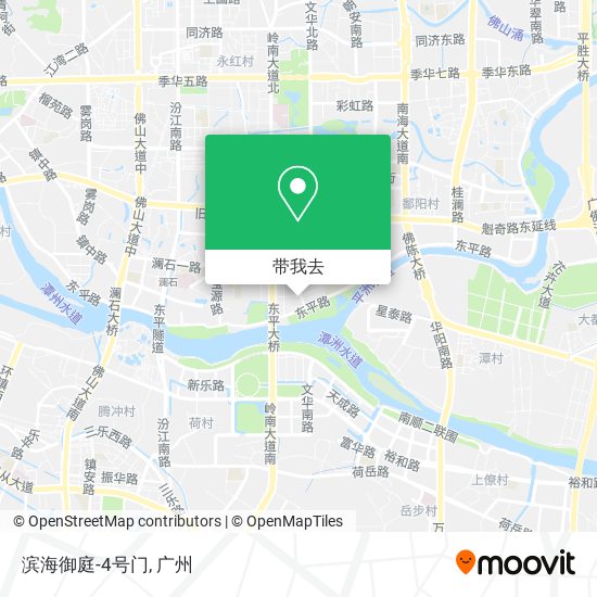 滨海御庭-4号门地图