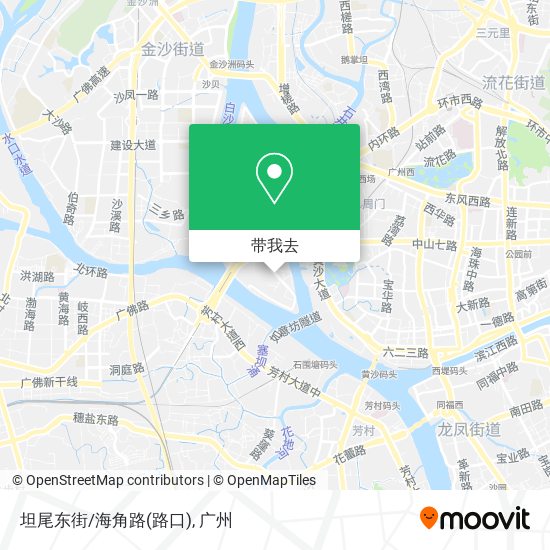 坦尾东街/海角路(路口)地图