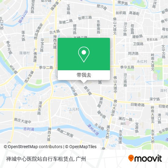 禅城中心医院站自行车租赁点地图