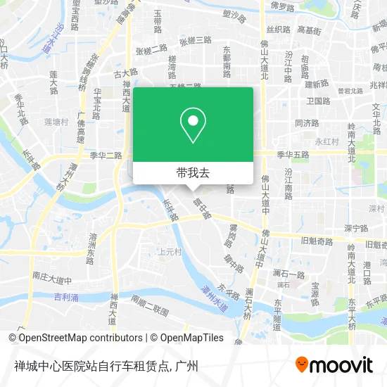禅城中心医院站自行车租赁点地图