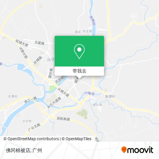 佛冈棉被店地图