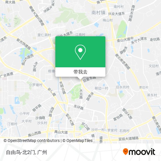 自由鸟-北2门地图