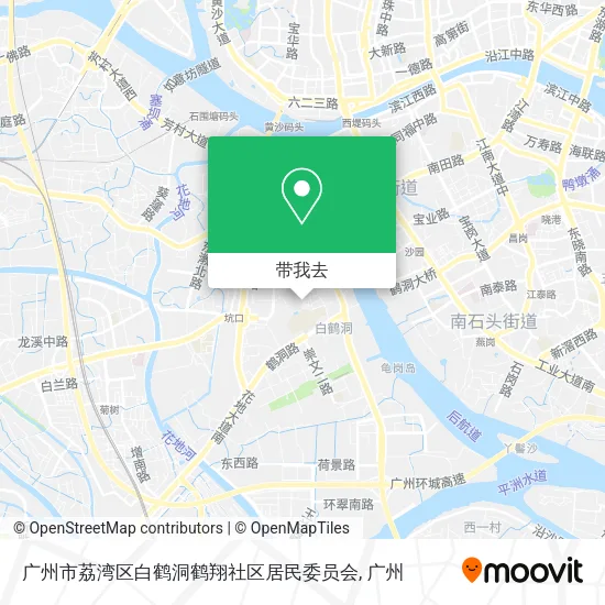 广州市荔湾区白鹤洞鹤翔社区居民委员会地图