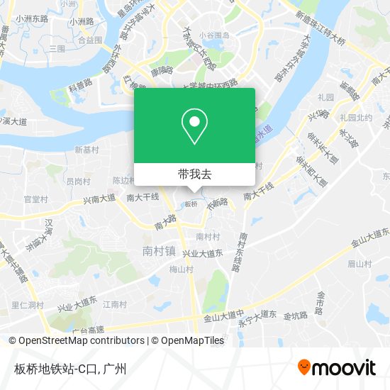 板桥地铁站-C口地图