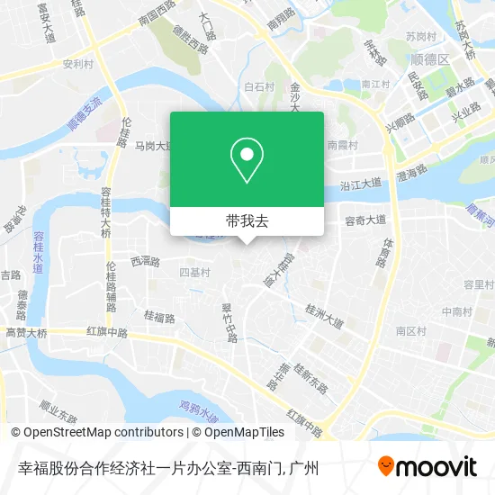 幸福股份合作经济社一片办公室-西南门地图