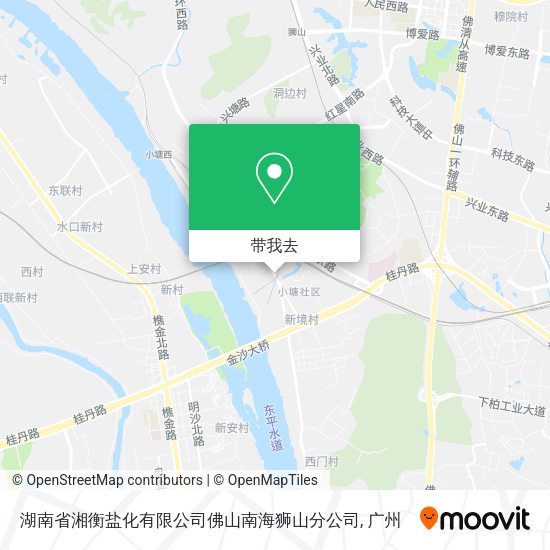 湖南省湘衡盐化有限公司佛山南海狮山分公司地图