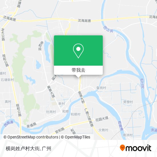 横岗姓卢村大街地图