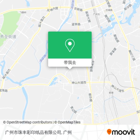 广州市珠丰彩印纸品有限公司地图