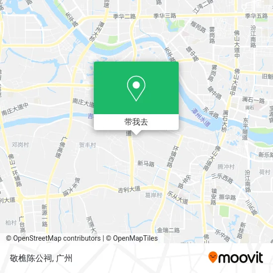 敬樵陈公祠地图