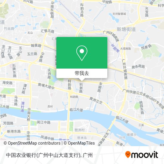 中国农业银行(广州中山大道支行)地图
