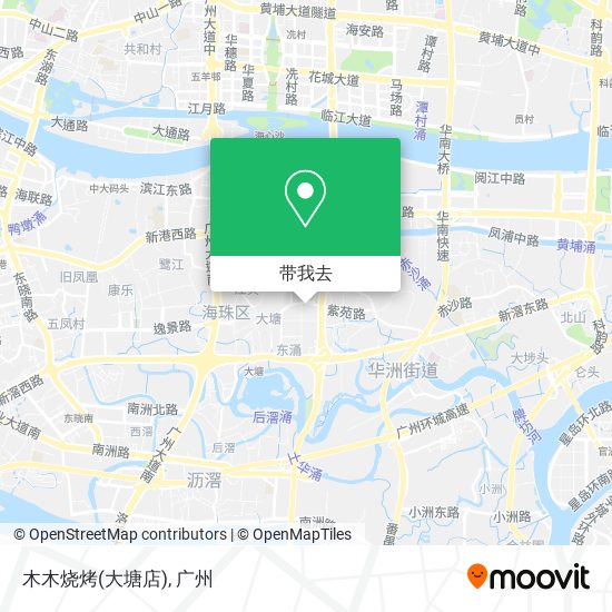 木木烧烤(大塘店)地图