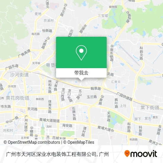 广州市天河区深业水电装饰工程有限公司地图