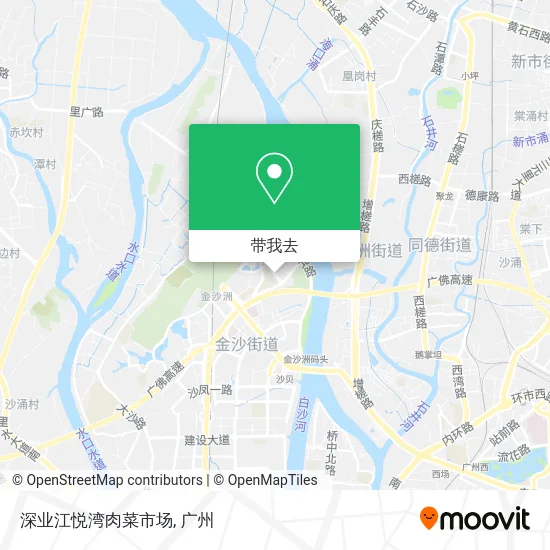 深业江悦湾肉菜市场地图