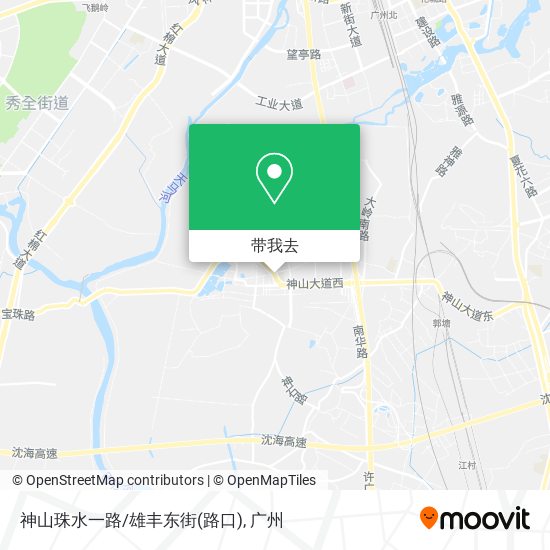 神山珠水一路/雄丰东街(路口)地图
