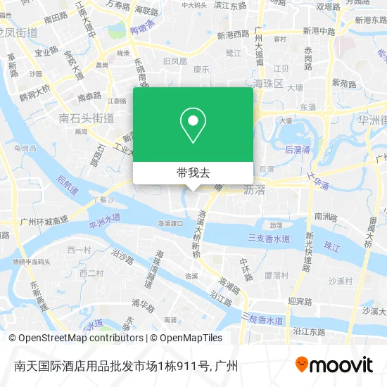 南天国际酒店用品批发市场1栋911号地图