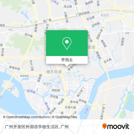 广州开发区外国语学校生活区地图