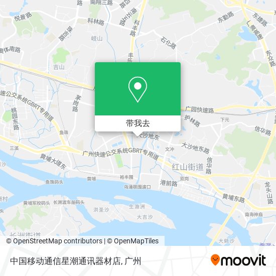 中国移动通信星潮通讯器材店地图