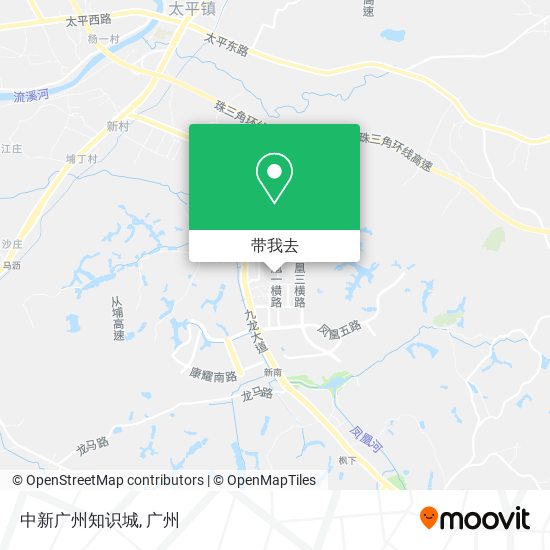 中新广州知识城地图