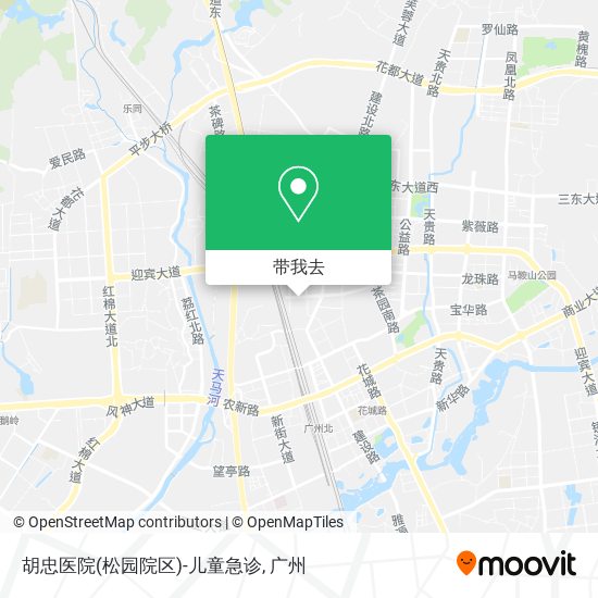 胡忠医院(松园院区)-儿童急诊地图